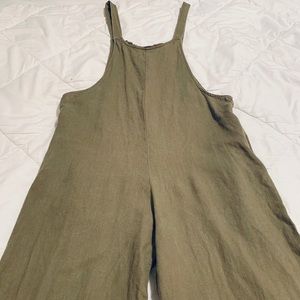 Hunter Green Jumpsuit/Romper Forever 21